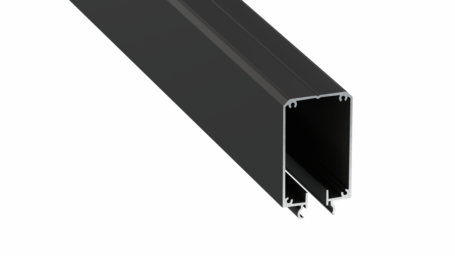 Lumines profile type Talia M2 lacquered black, 4,15 m